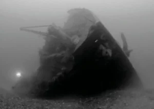 Deep Atlantic wrecks in startling visibility - the main picture shows the White Star liner Carinthia
