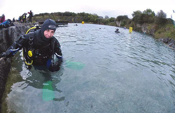 Entrando tramite lo scivolo di ghiaia a Capernwray.