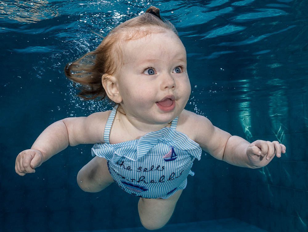Babies instinctively use the laryngeal reflex to hold their breath under water.