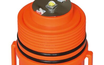 1218 Beaver Spectrum Orange strobe LED na may reflective foil at double O ring sealing