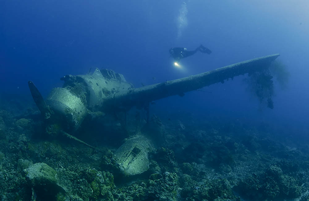Aichi ‘Jake’ seaplane wreck in Palau.