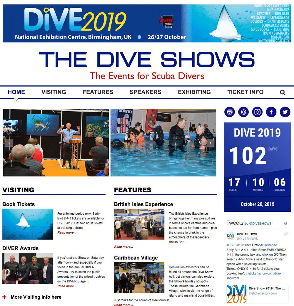 New, improved Dive Shows website is here