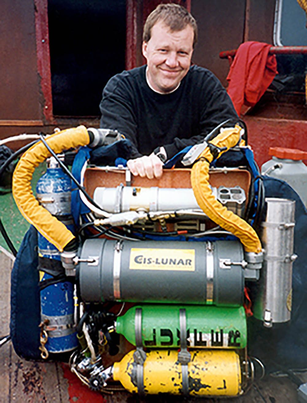 British explorer-engineer Kevin Gurr with his Cis-Lunar Mk 4.