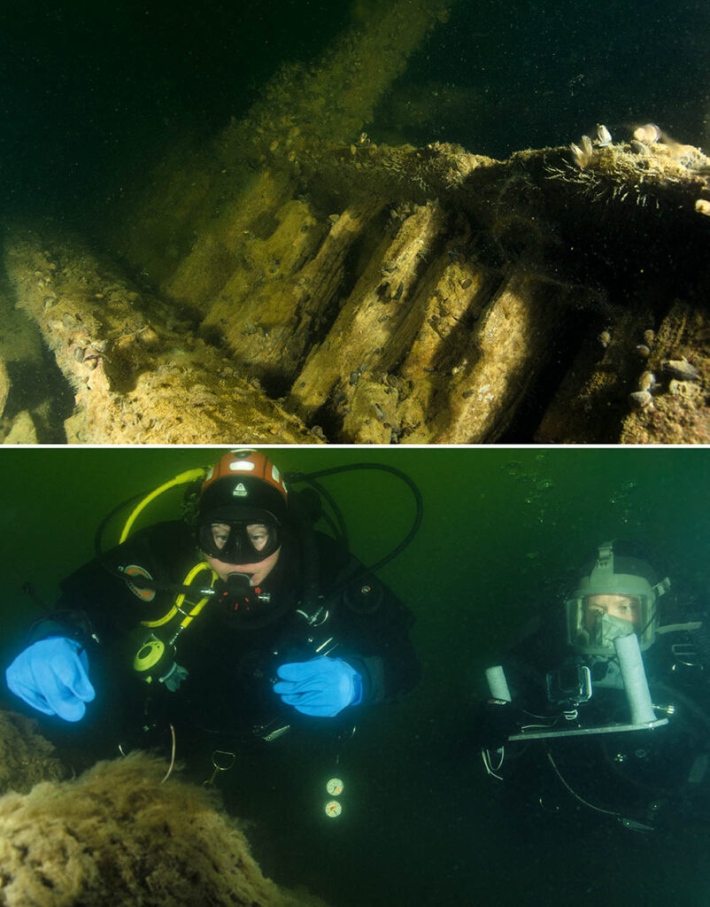 Atas: Kecelakaan Kabel. Atas: Yang hampir terlihat adalah seekor pipefish kecil.