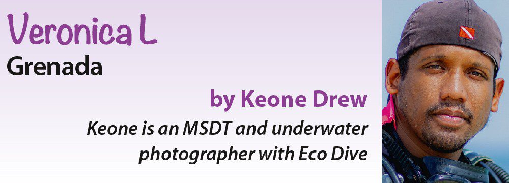 Veronica L - Grenada od Keone Drew - Keone je MSDT a podvodná fotografka s Eco Dive