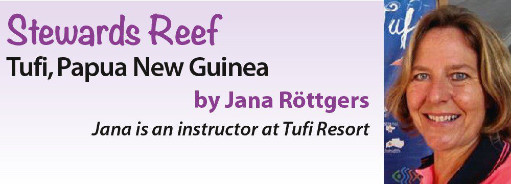 Stewards Reef - Tufi, Papua Nova Guiné por Jana Rottgers - Jana é instrutora no Tufi Resort