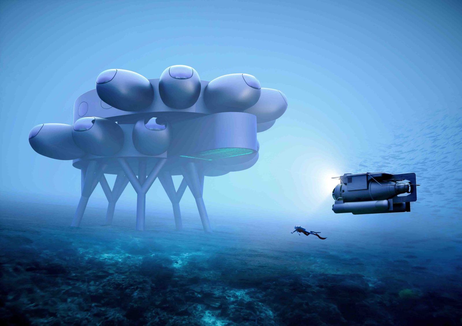 Fabien Cousteau’s Proteus concept design by Yves Béhar and fuseproject