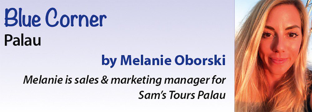 Blue Corner -  Palau by Melanie Oborski - Melanie is sales & marketing manager for Sam's Tour Palau