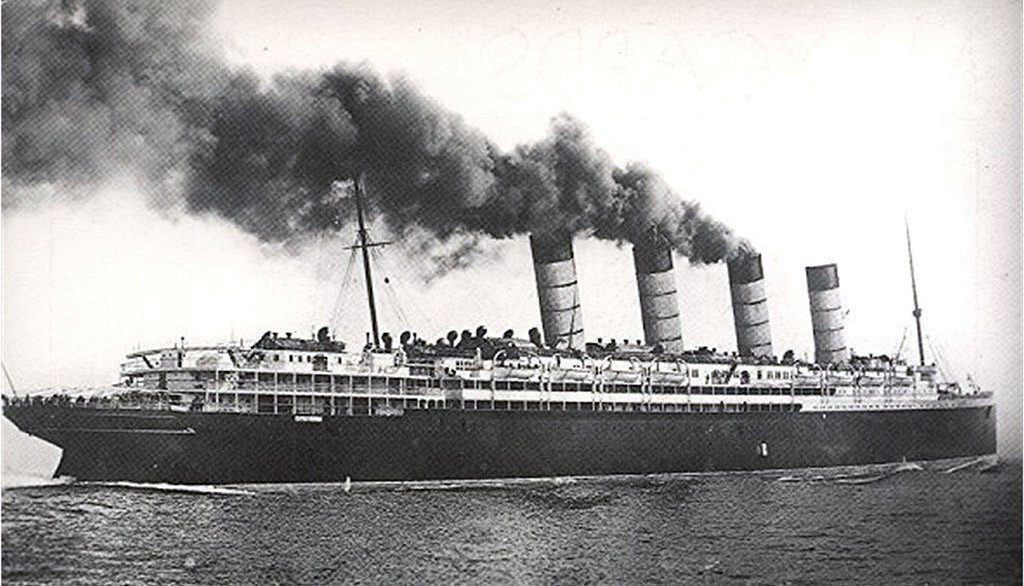 RMS Lusitania CRED Tackney