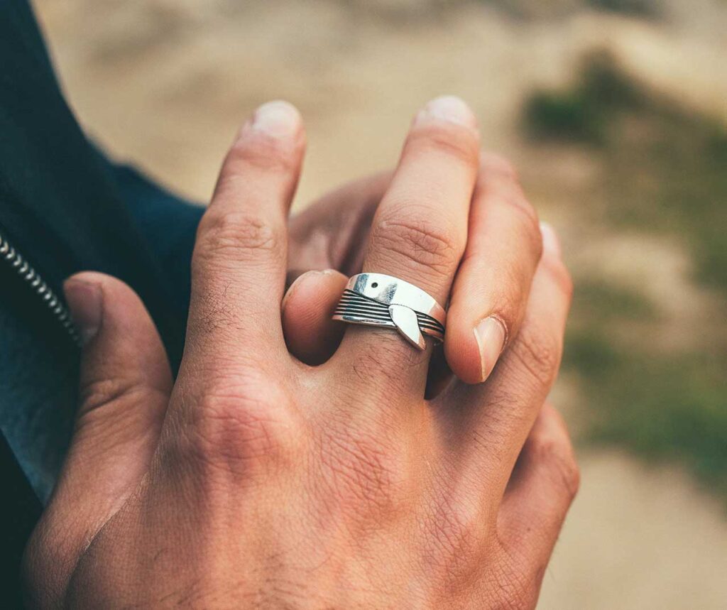 Bague Baleine En Argent