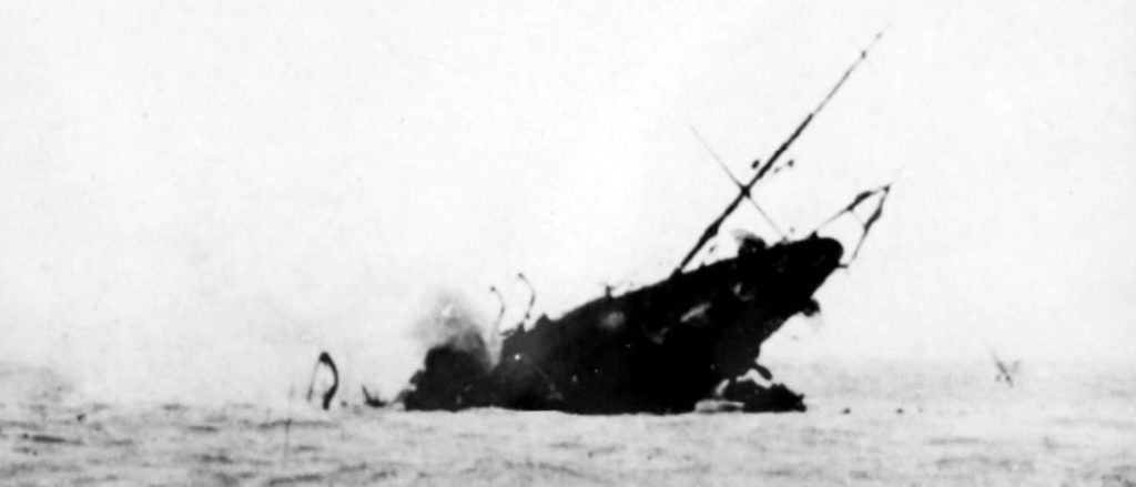 HMS Jason sinking
