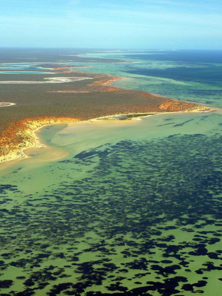 Αεροφωτογραφία του Peron Peninsula Shark Bay