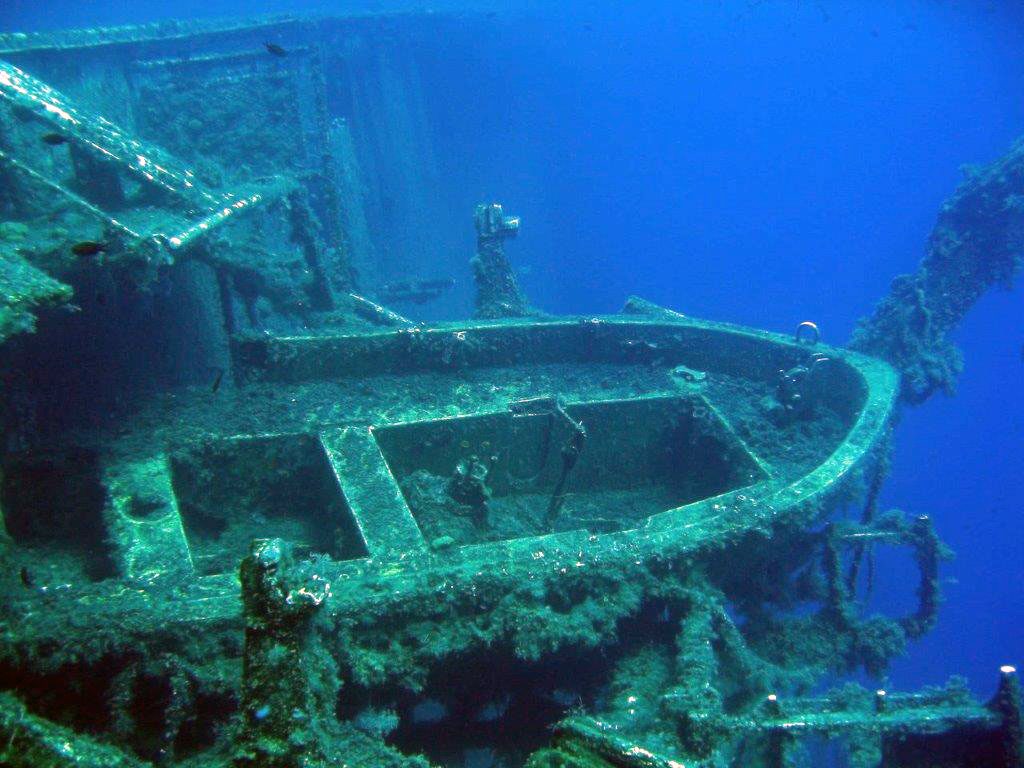 View of the Zenobia wreck