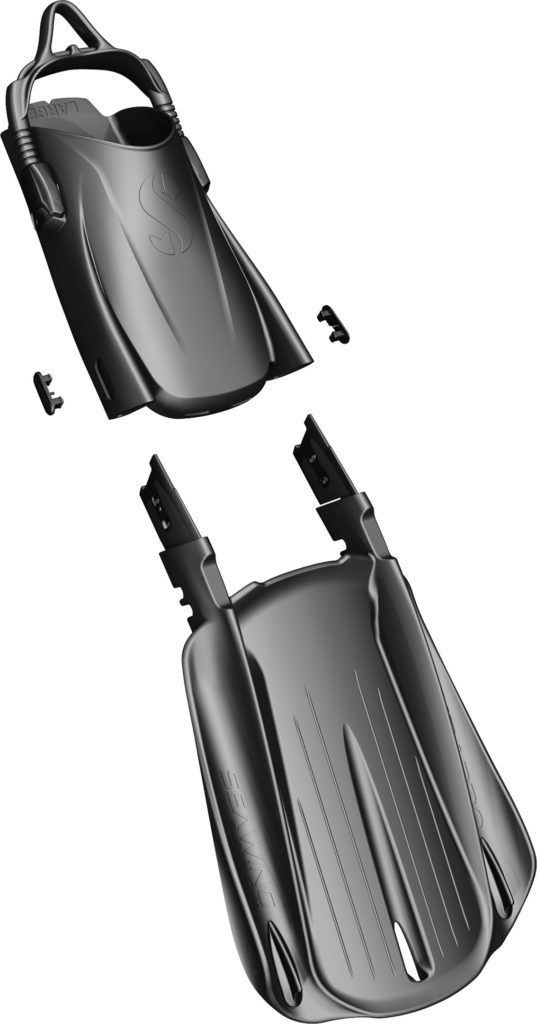 Exploded view of the standard fin