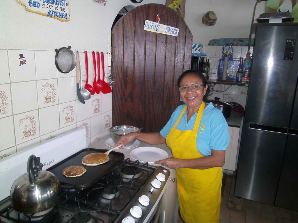 Dóris na cozinha