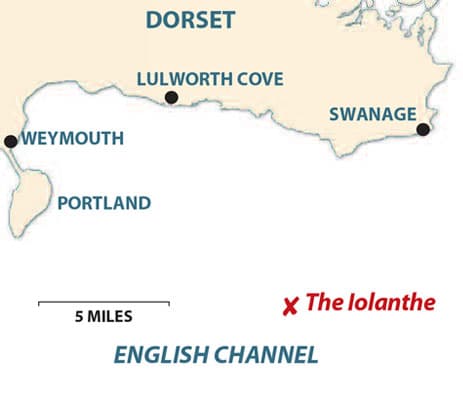 The Lolanthe Wreck Tour Map