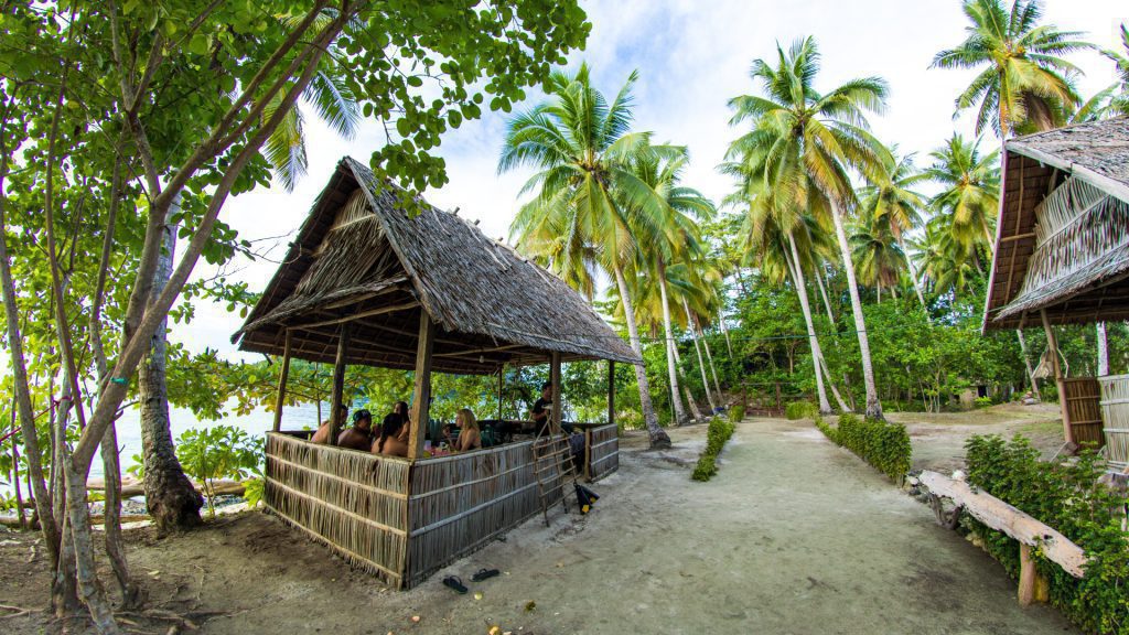 Nakvynės namuose „Raja Ampat“.