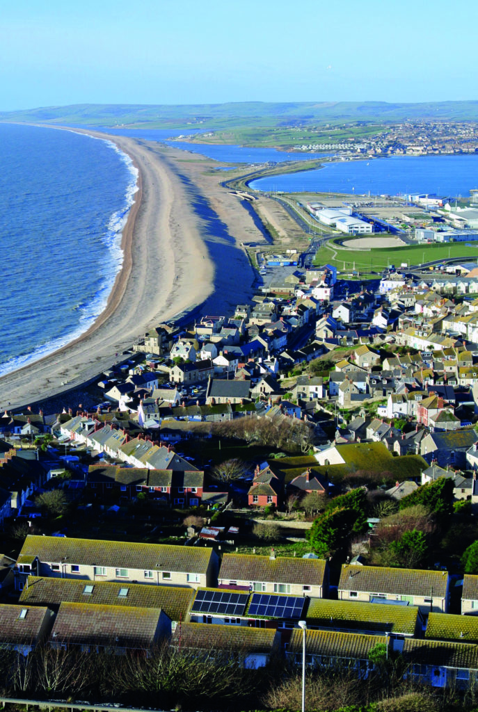 Portrait View of Chesil Beach