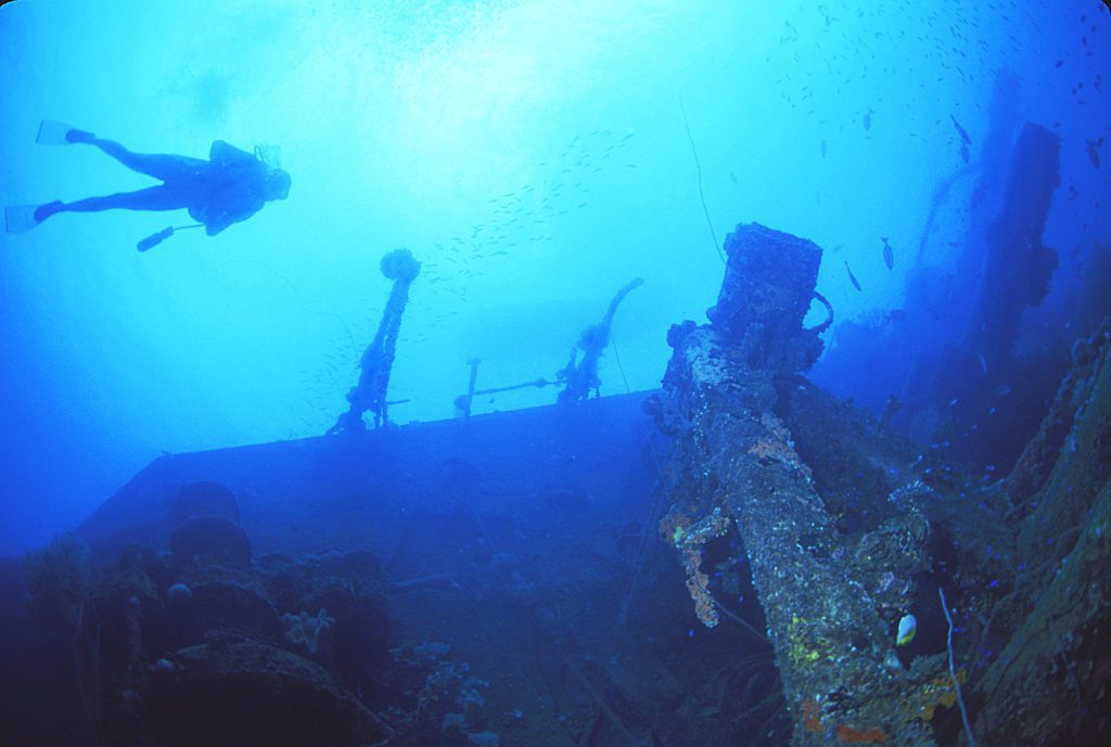 Freediving in the Wrecks