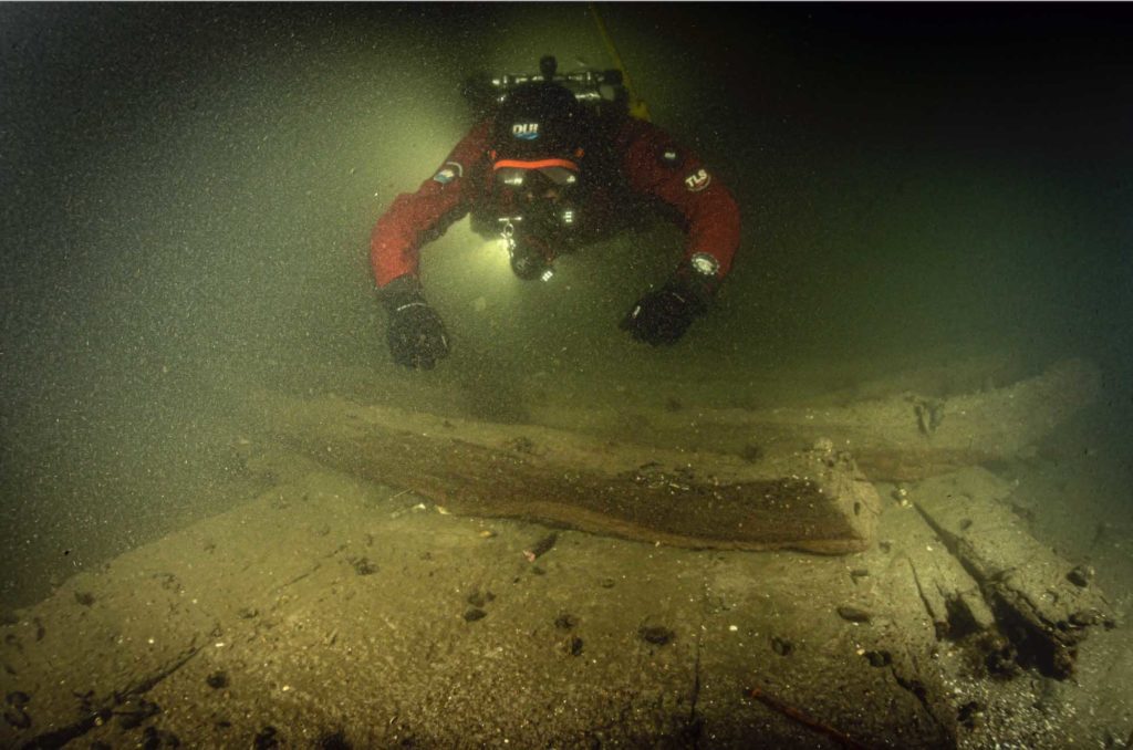 13 dives provided enough material for the first extensive report on the wreck (Christian Howe)