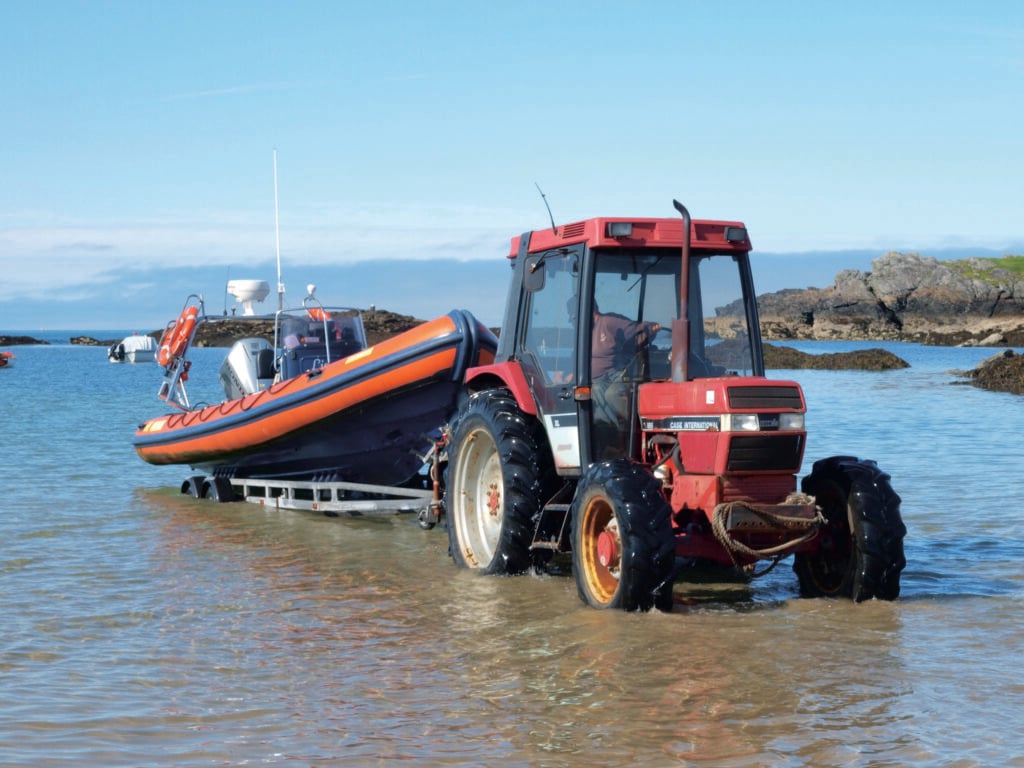Getting the boat on water