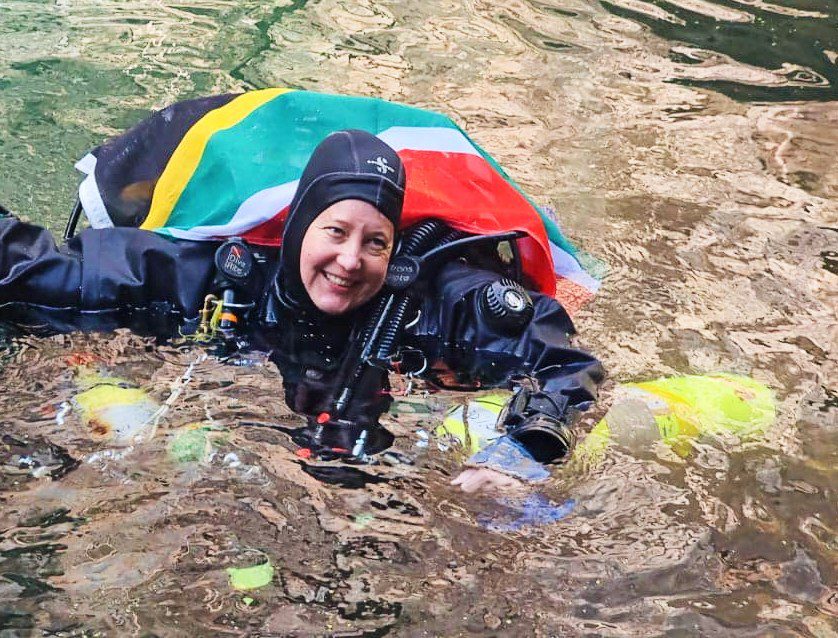 Deepest female diver: Karen van den Oever