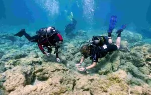 Dive & Dig: Lucy Blue and Stella Demesticha at Dreamer's Bay, Cyprus (Steven Lopez)