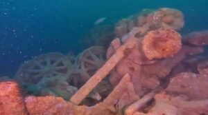 Machinery on the wreck of the Virago (JP Fallaize / Mat Le Maitre)