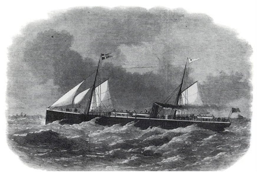 Wilson Lines sailing ship similar to the Virago, possibly the Orlando (supplied JP Fallaize)