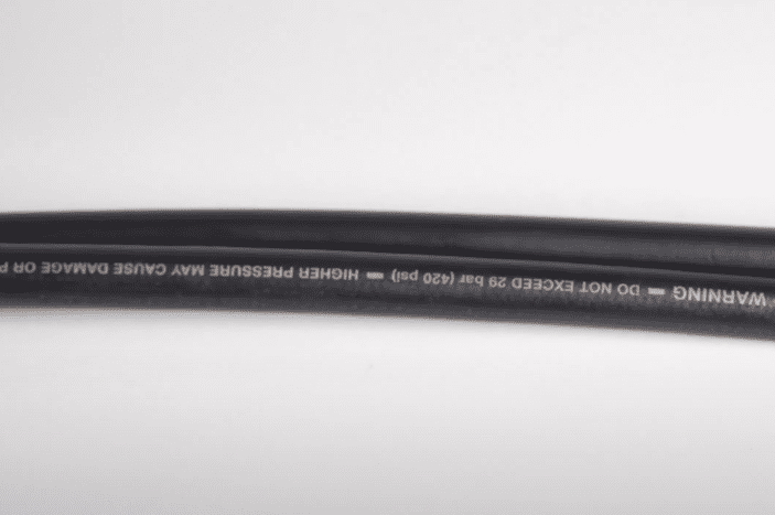 Keep the hoses as straight as possible