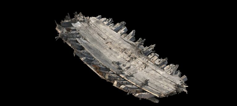 3D model of the ship's remains (Wessex Archaeology)