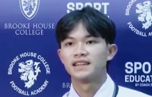Thai footballer Dom Promthep had enrolled at a sports academy in England