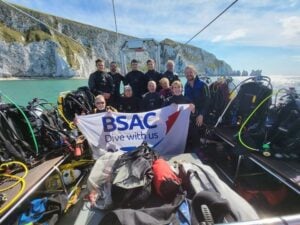 Dive team off the Isle of Wight (Operation Oyster)
