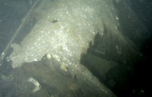 Underwater image of the Albacore (University of Tokyo / NHHC)