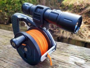 The Northern Diver 60m reel and Varilux Micro dive-light combo