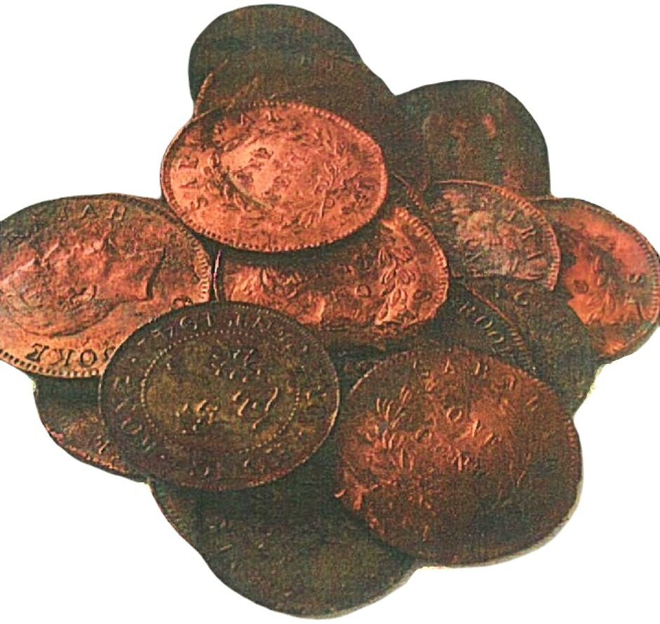 Hong Kong and Sarawak 1 cent coins found on the Benmacdhui