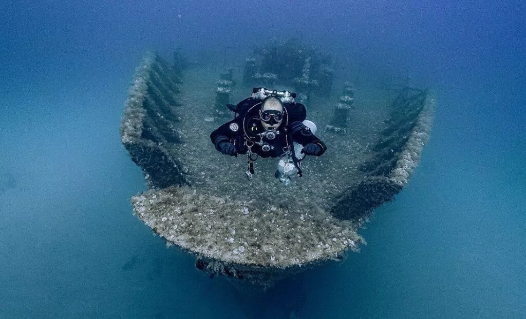 Technical diver Daniel Xerri