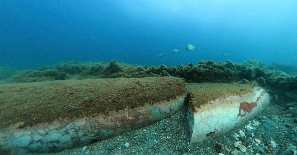 Η μαρμάρινη στήλη Portasanta με αναλογίες (Naumacos)