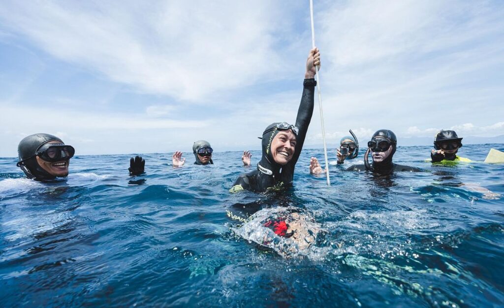 Alessia Zecchini at the Secret Blue competition (Kurt Wang Photography)