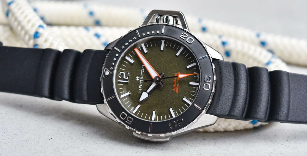 Khaki Navy Frogman Automatic watch with new khaki dial