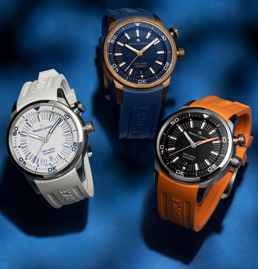 The three versions of the Maurice Lacroix Pontos S Diver watch