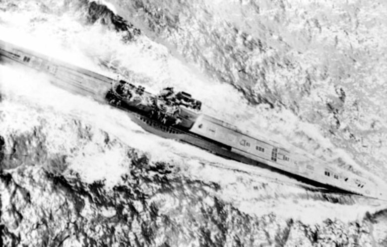 U-boat U-534 under attack by an RAF Liberator from 86 Squadron