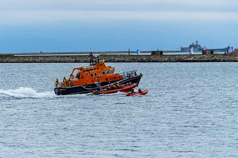 The Weymouth lifeboat was involved in the search for a missing diver (RNLI)