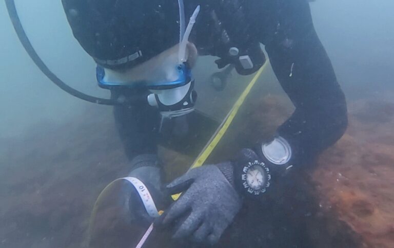A diver examines the Santa Maria Magdalena (FEDAS)