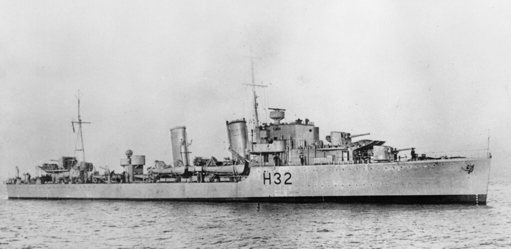 The destroyer HMS Havant is one of the wrecks to be surveyed. She evacuated more than 2,400 troops but was bombed on 1 June. The troops were saved but crew in the engine-room died (IWM)