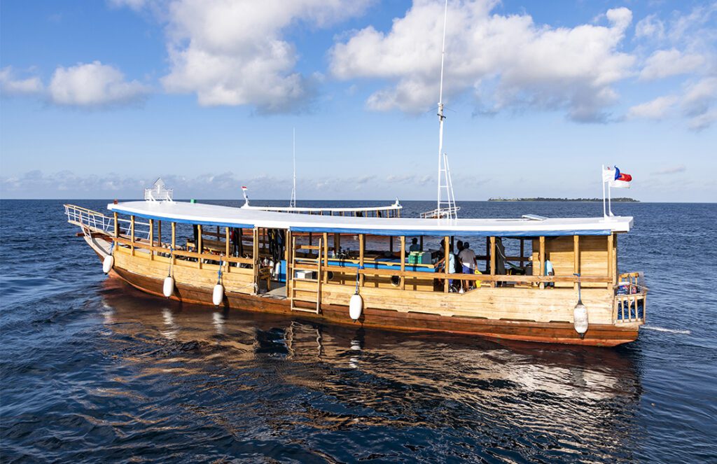 Wakatobi dive boats are about space and comfort.