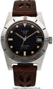 Ceasul emblematic de scufundări al lui Don Walsh (Licitații de patrimoniu, ha.com)