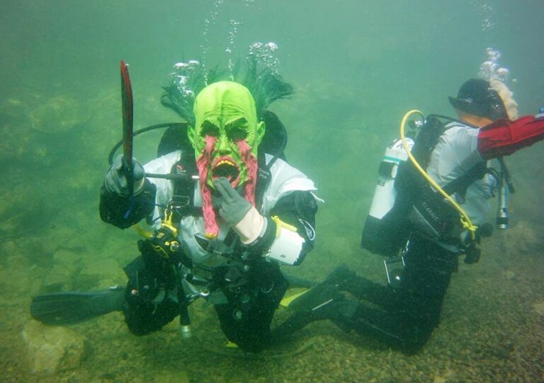 Don’t be alarmed, but this is Bolton Area Divers instructor Shereen Roberts