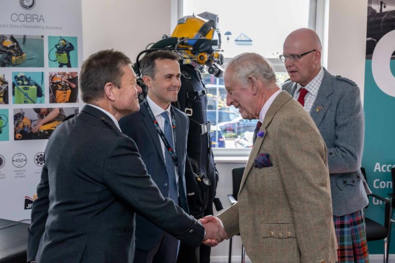 King Charles meets JFD staff at Aberdeen’s Global Underwater Hub