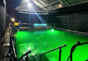 The tank below its lift-off roof (Underwater Studio)